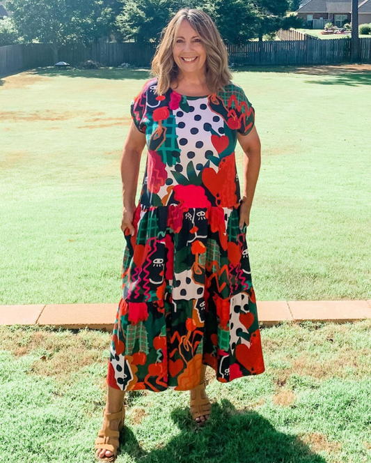 Fashionista Sharon and Her Beautiful Frock