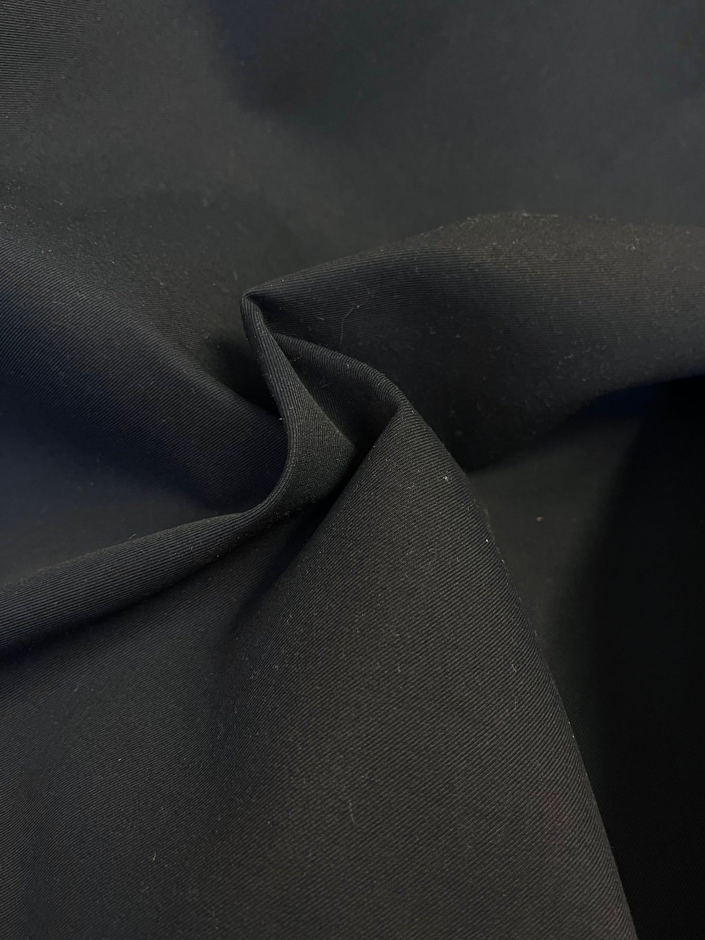 Heavy Weight Cotton Twill - Jet Black