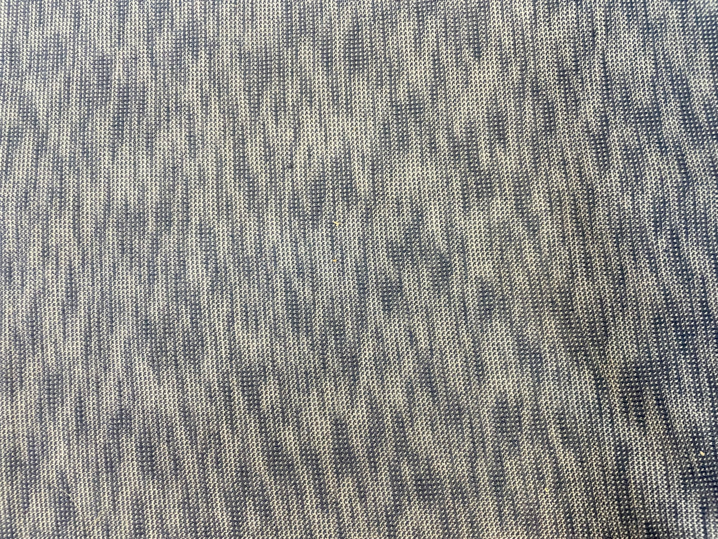 Poly Jersey Heather Textured - White & Blue