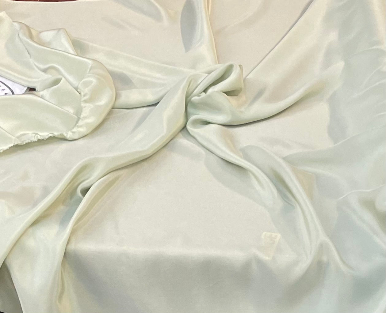 Silk Crepe De Chine - Pistachio Green -16mm Designer