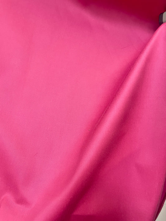 Italian Silk Blend Faille Fused - Raspberry Rose Pink