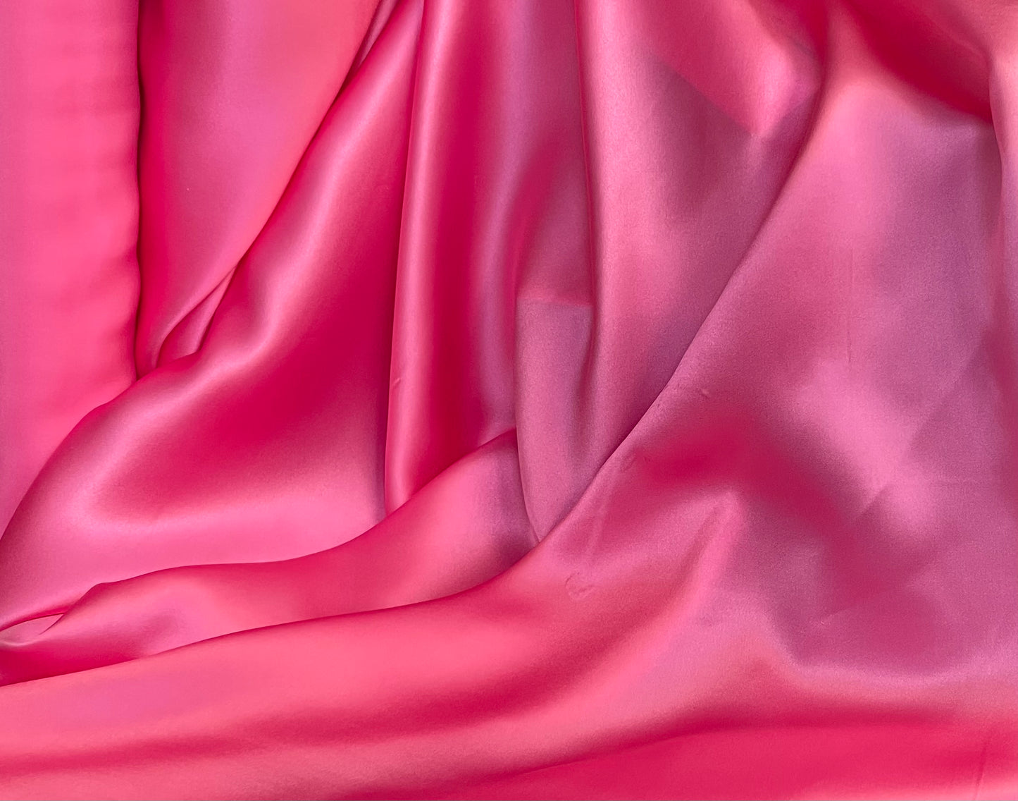 Silk Charmeuse - Hot Pink - 19mm Designer