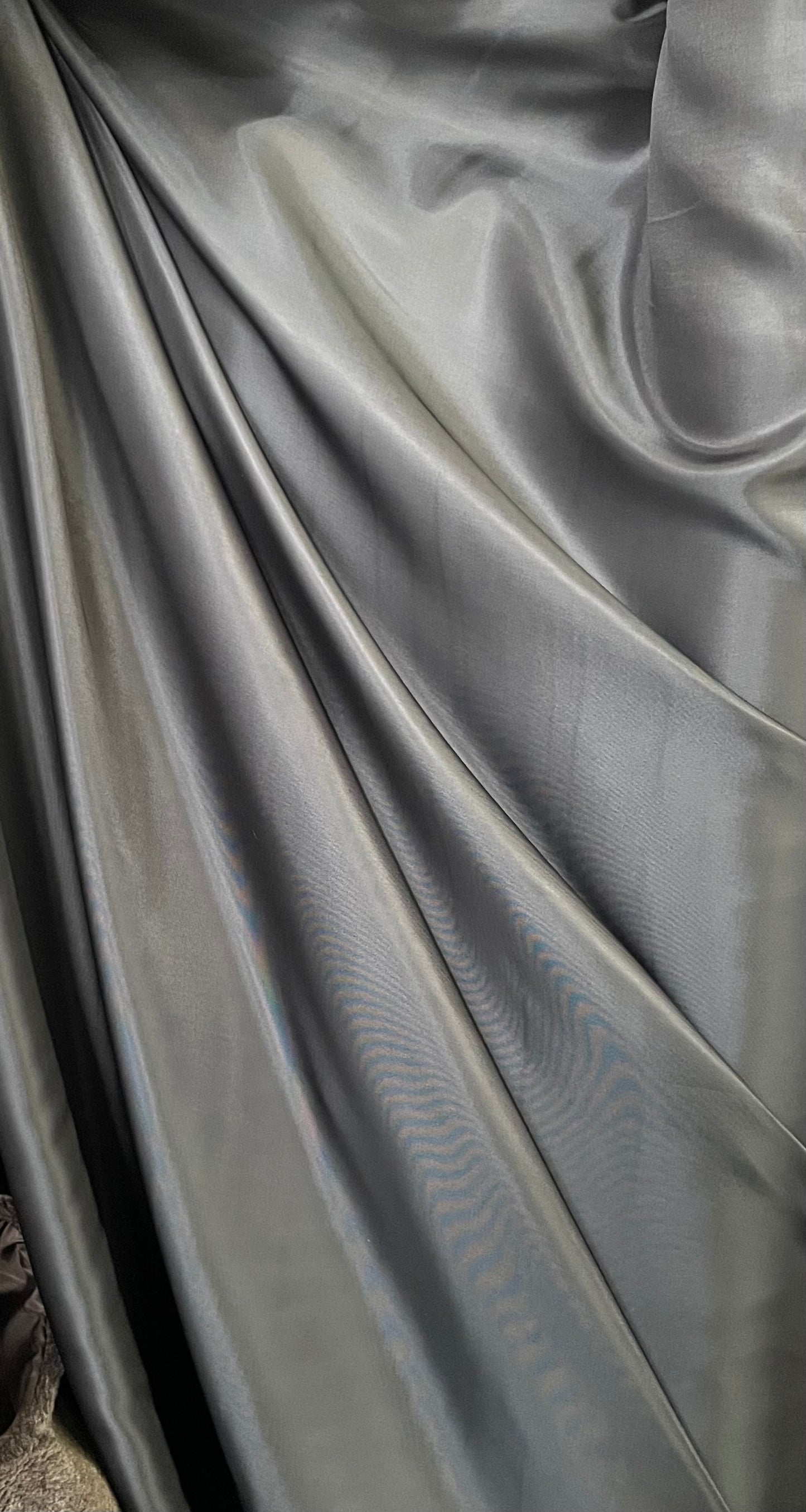 Fine Italian Twill Rayon Lining - Gunmetal Grey