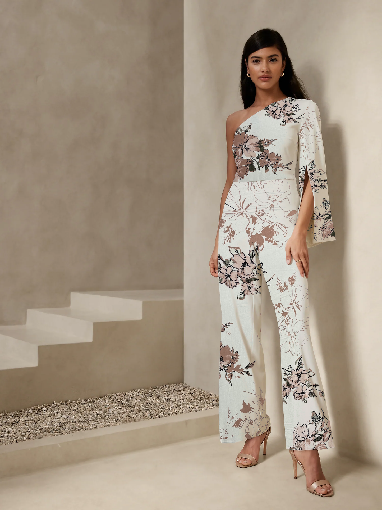 ITY Floral Print - White/Mauve/Black