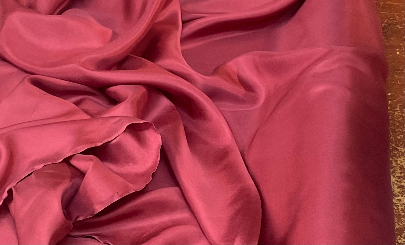 Silk Habotai Lining - Burgundy Red