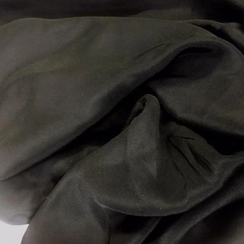 Silk Crepe Du Chine - Jet Black