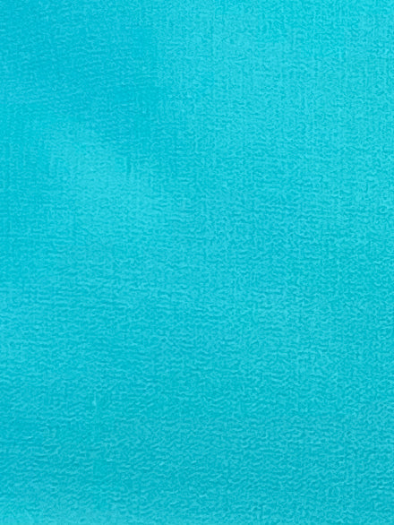 Italian Designer Fused Virgin Wool Crepe - Turquoise