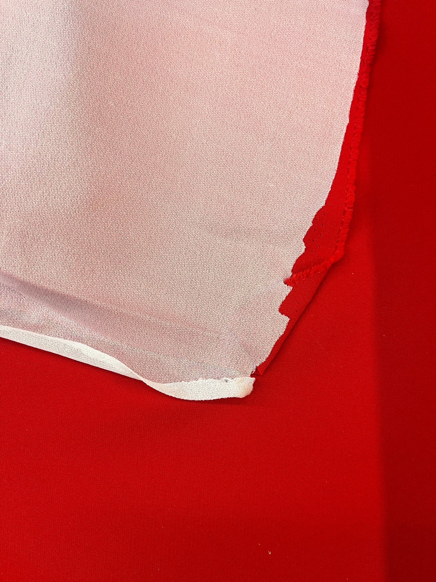 Fused Italian Designer Triacetate Crepe - Red