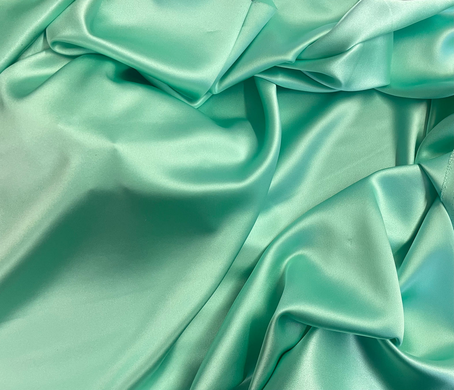 Silk Charmeuse - Seafoam Green - 19mm Designer