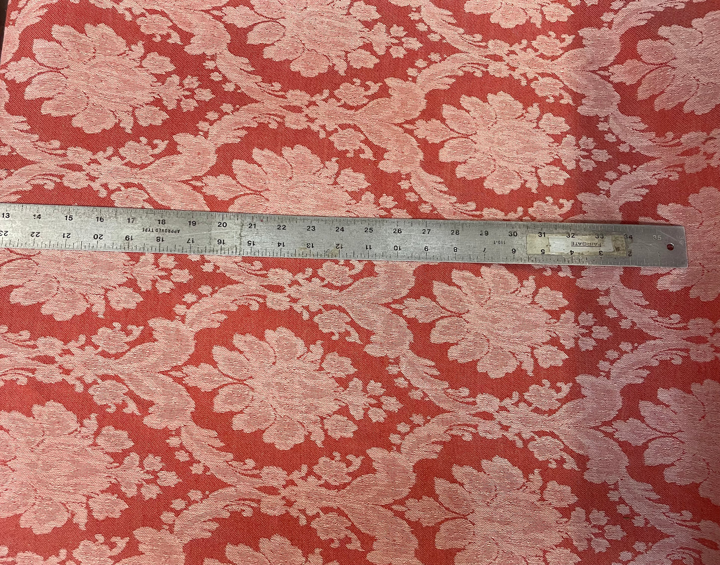Italian Cotton/Linen Print- Red & Light Pink
