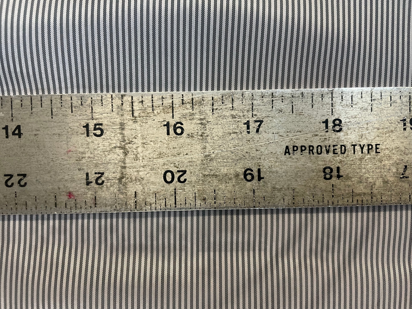 Stripe Print Poly lining - Grey / White