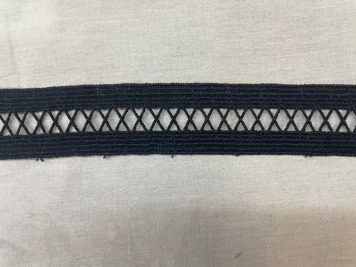 Lace Trim - Geometric Black