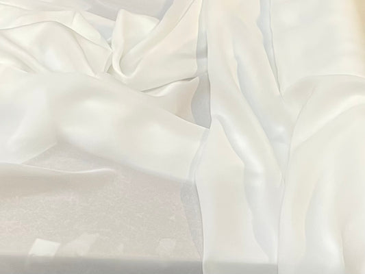 Silk Georgette Wide - Summer White