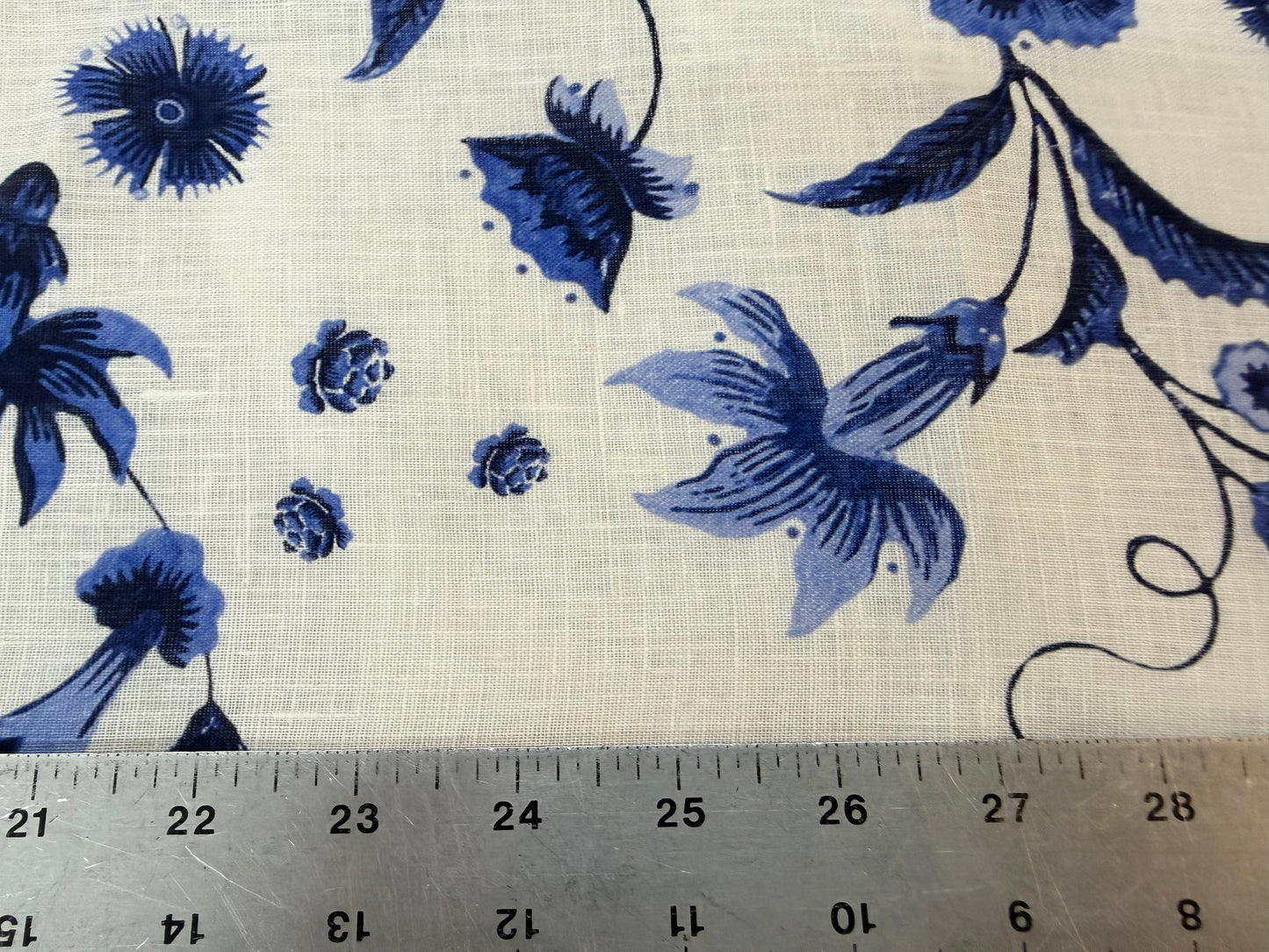 Linen Print - Chinoiserie Floral