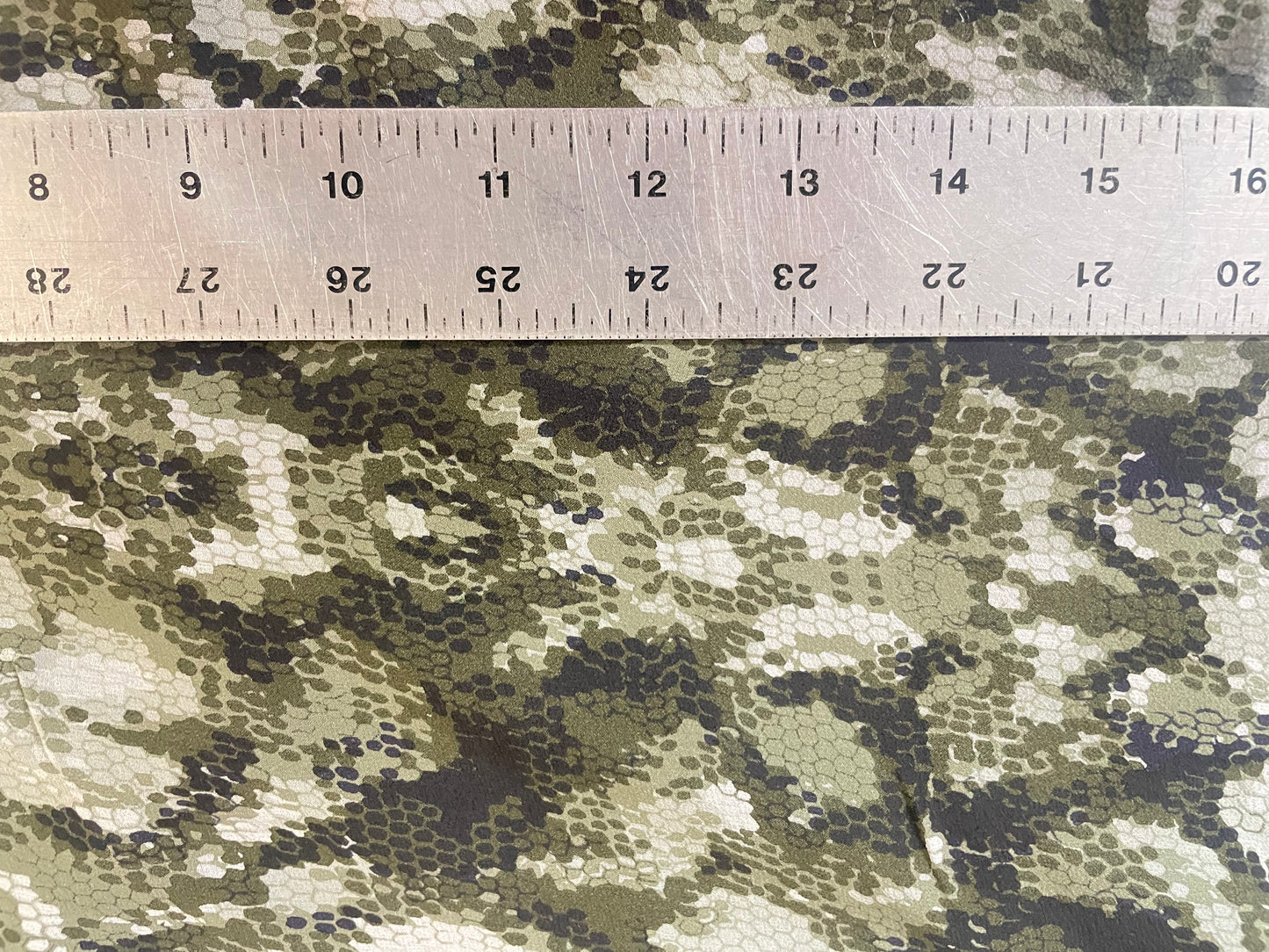 Snakeskin Printed Silk Chiffon - Camouflage