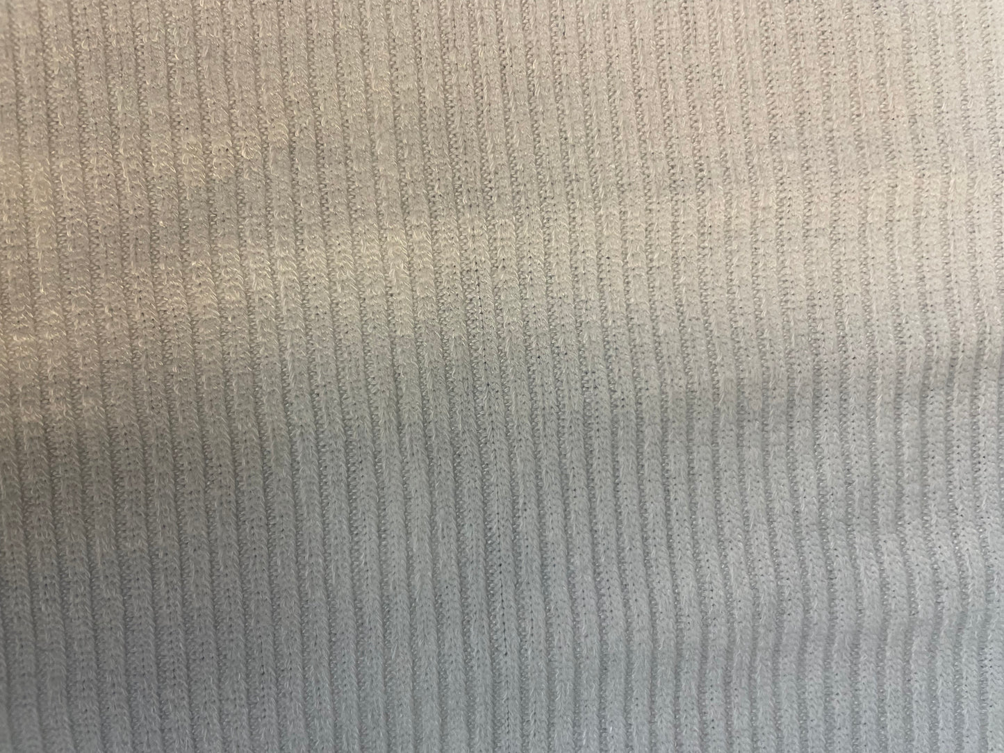 Cotton Textured Ribbed Knit - Bright White