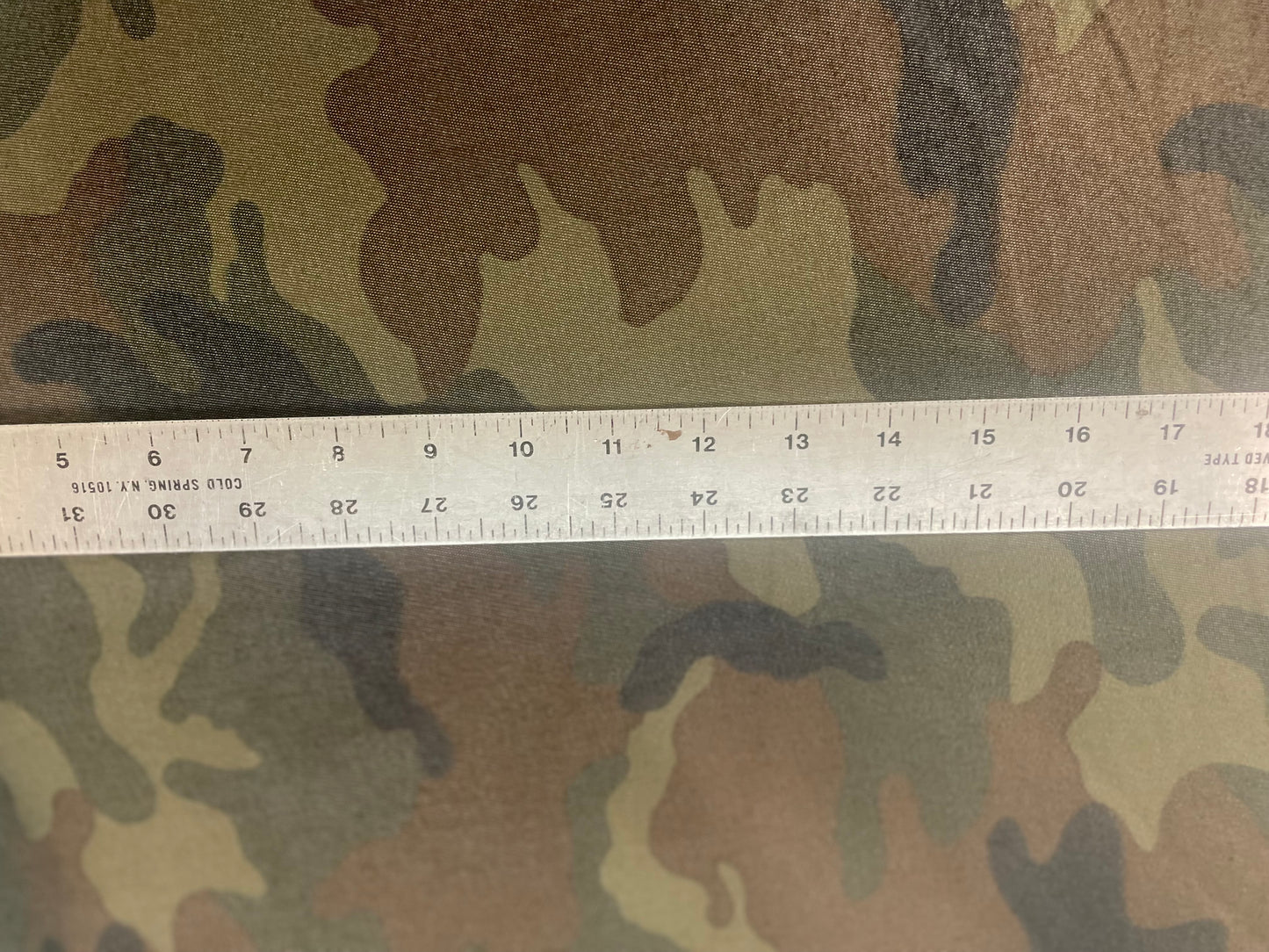 Stretch Cotton Twill Print - Faded Camouflage