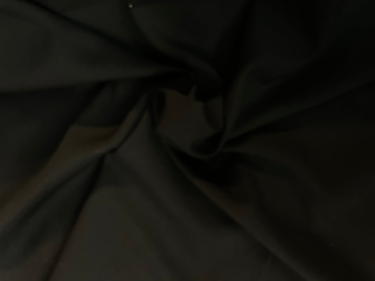 Fused Wool Gaberdine - Jet Black