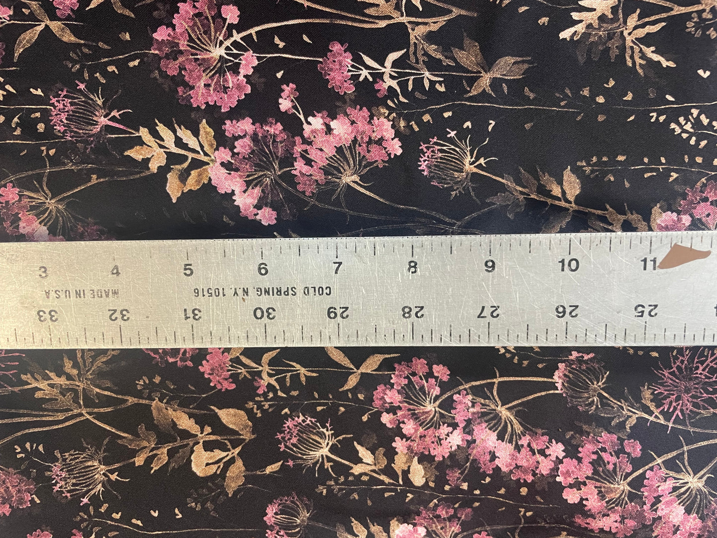 Printed Silk Charmeuse - Matte Antique Floral Print