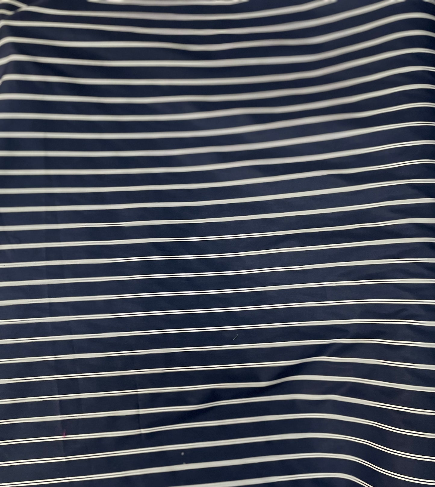 Stripe Cotton Shirting - Navy & White