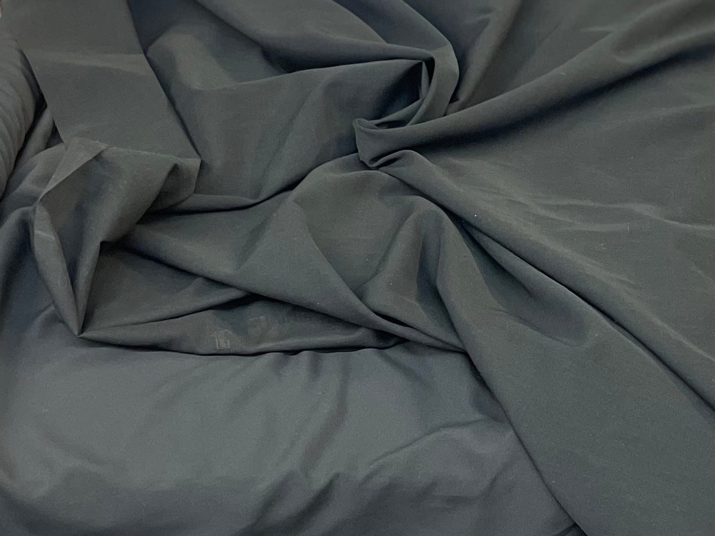 Italian Silk & Cotton Blend - Jet Black