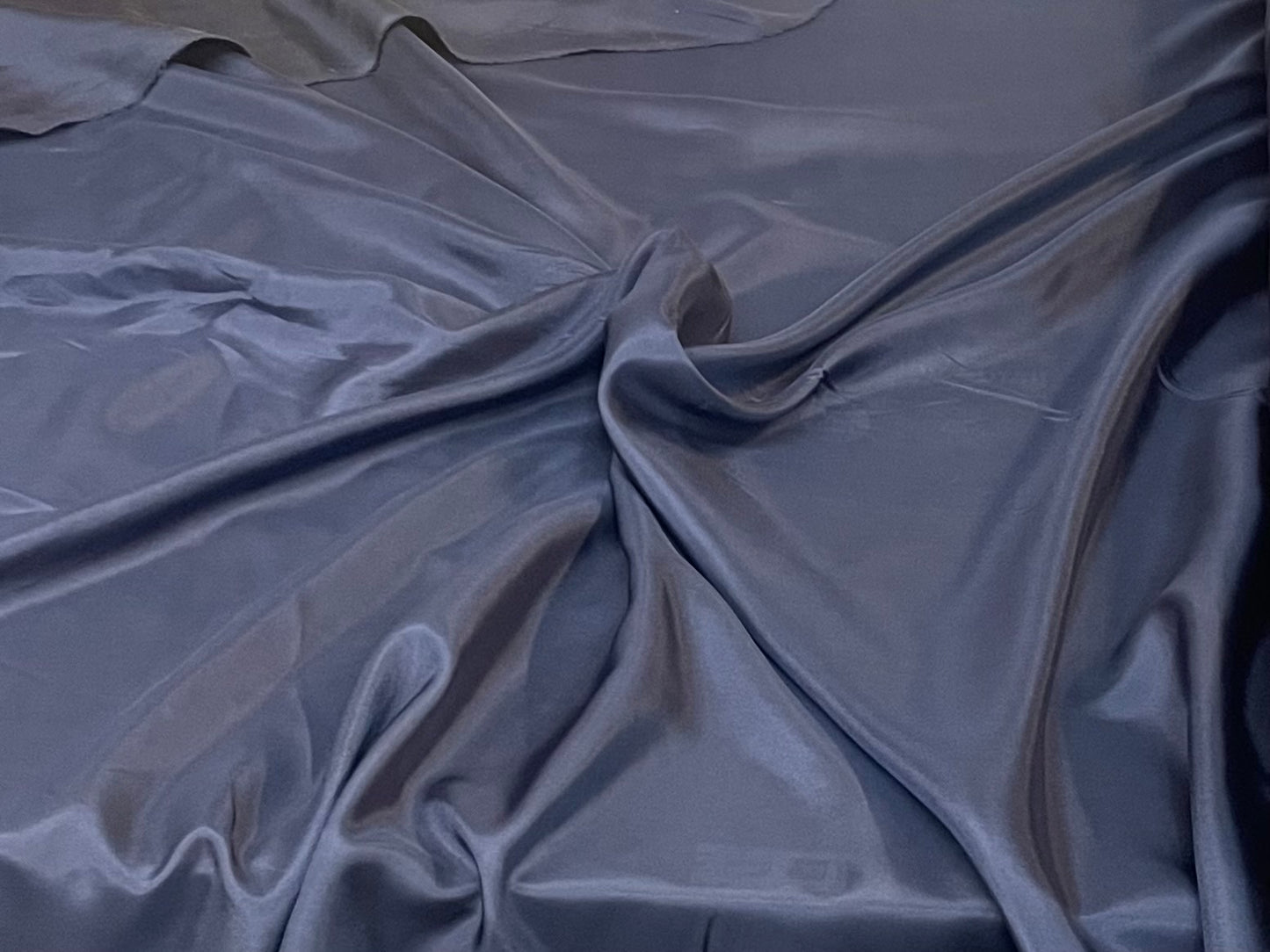 Silk Habotai Lining - Navy Blue