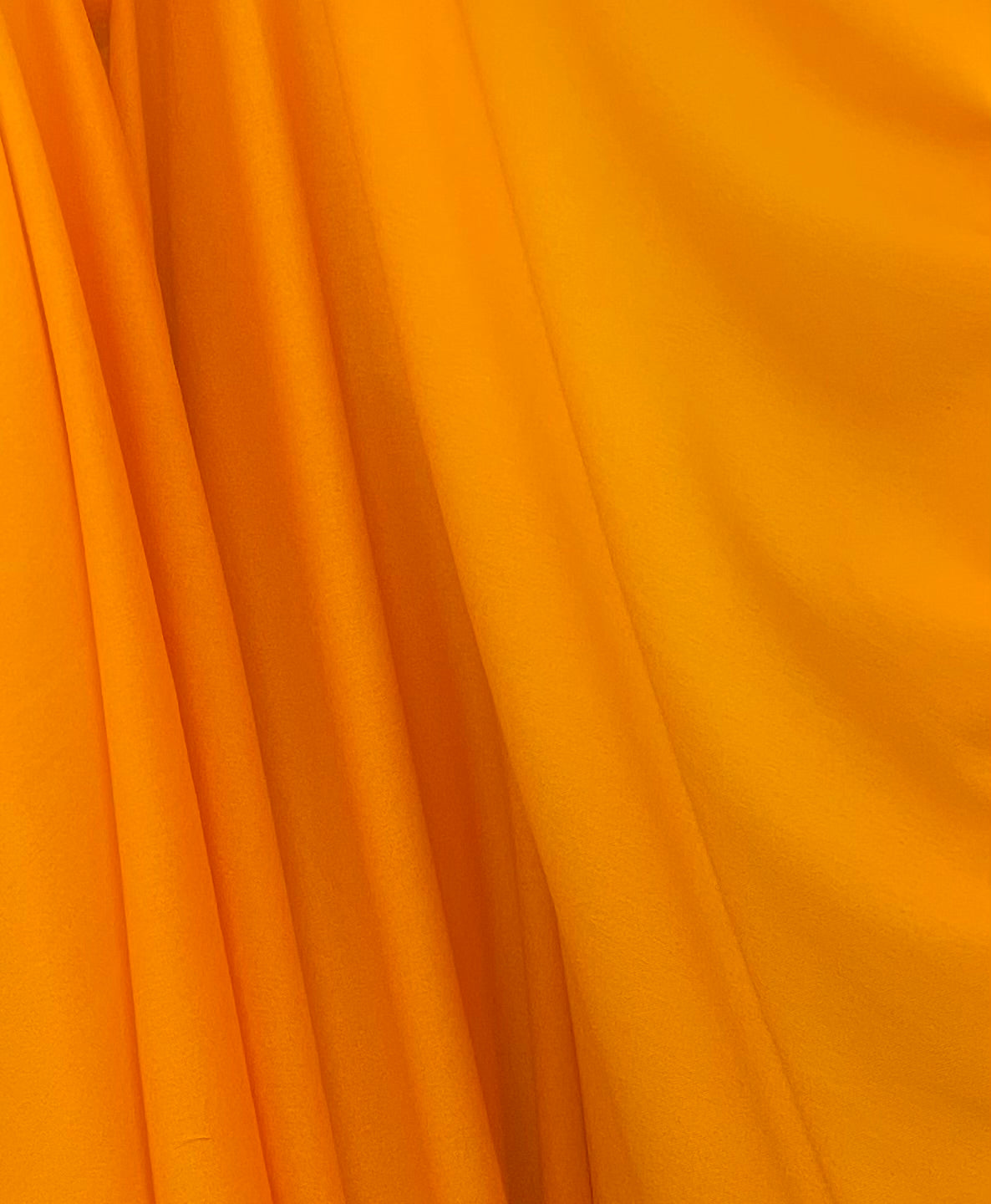 Organic Linen & Rayon Blend - Tangerine Orange