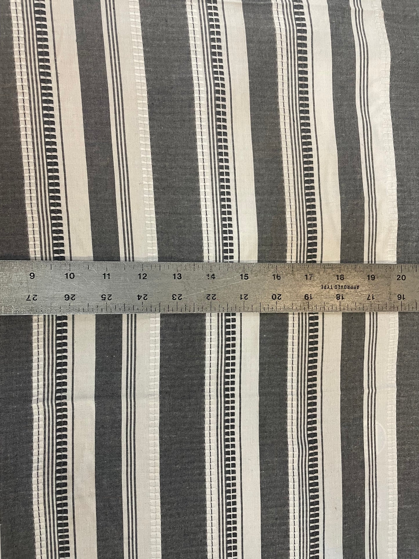 Stripe Cotton - Grey & White