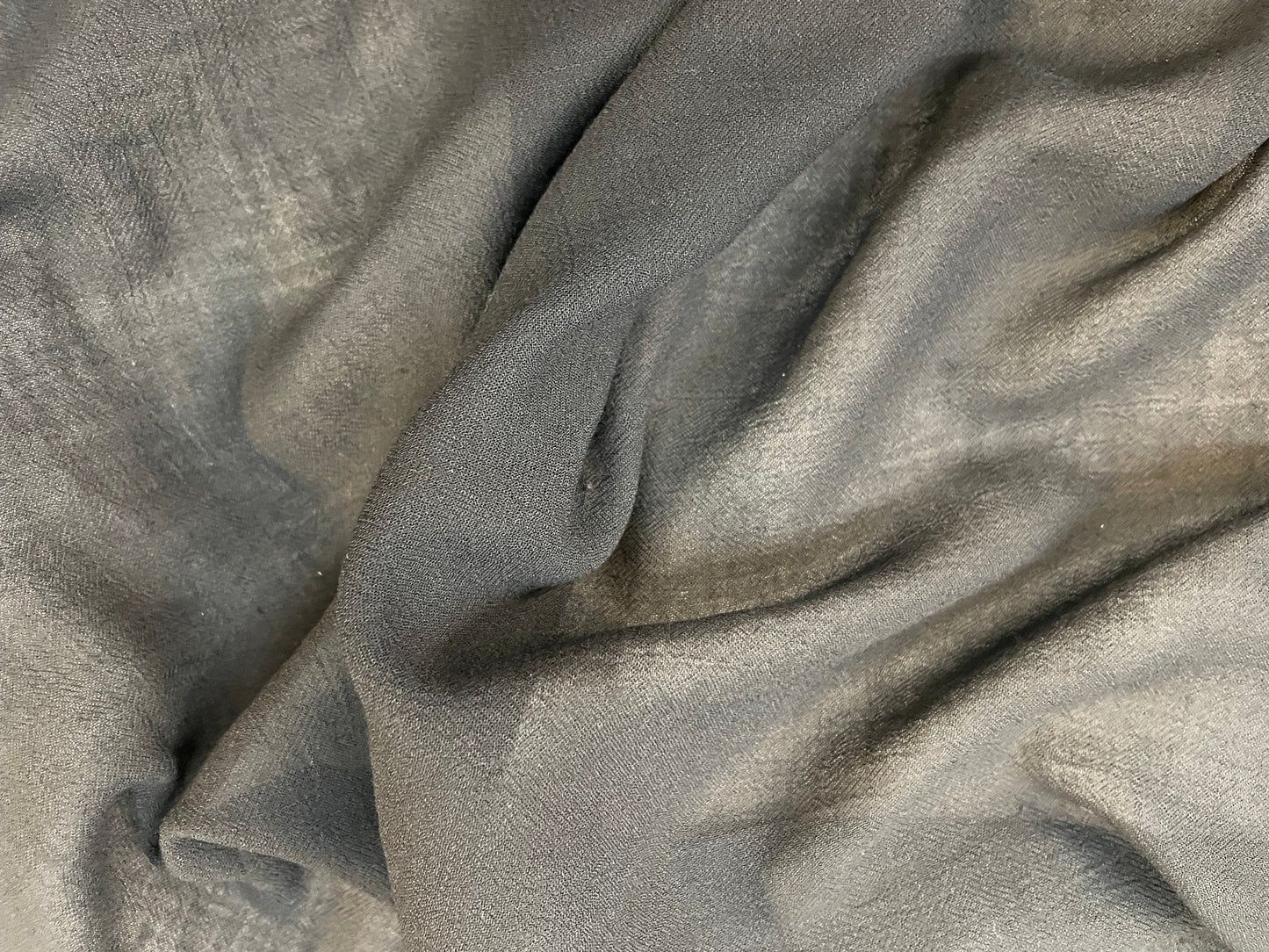 Light-Weight Crepe Cotton - Jet Black
