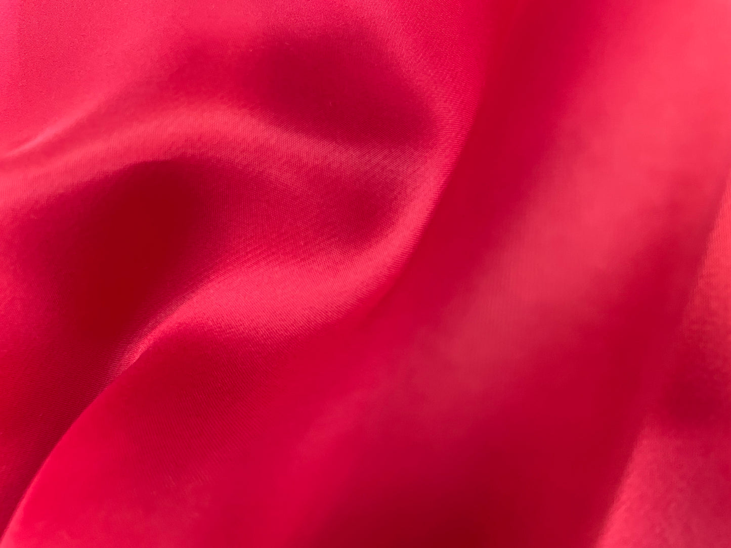 Silk Organza Satin Face - Deep Red