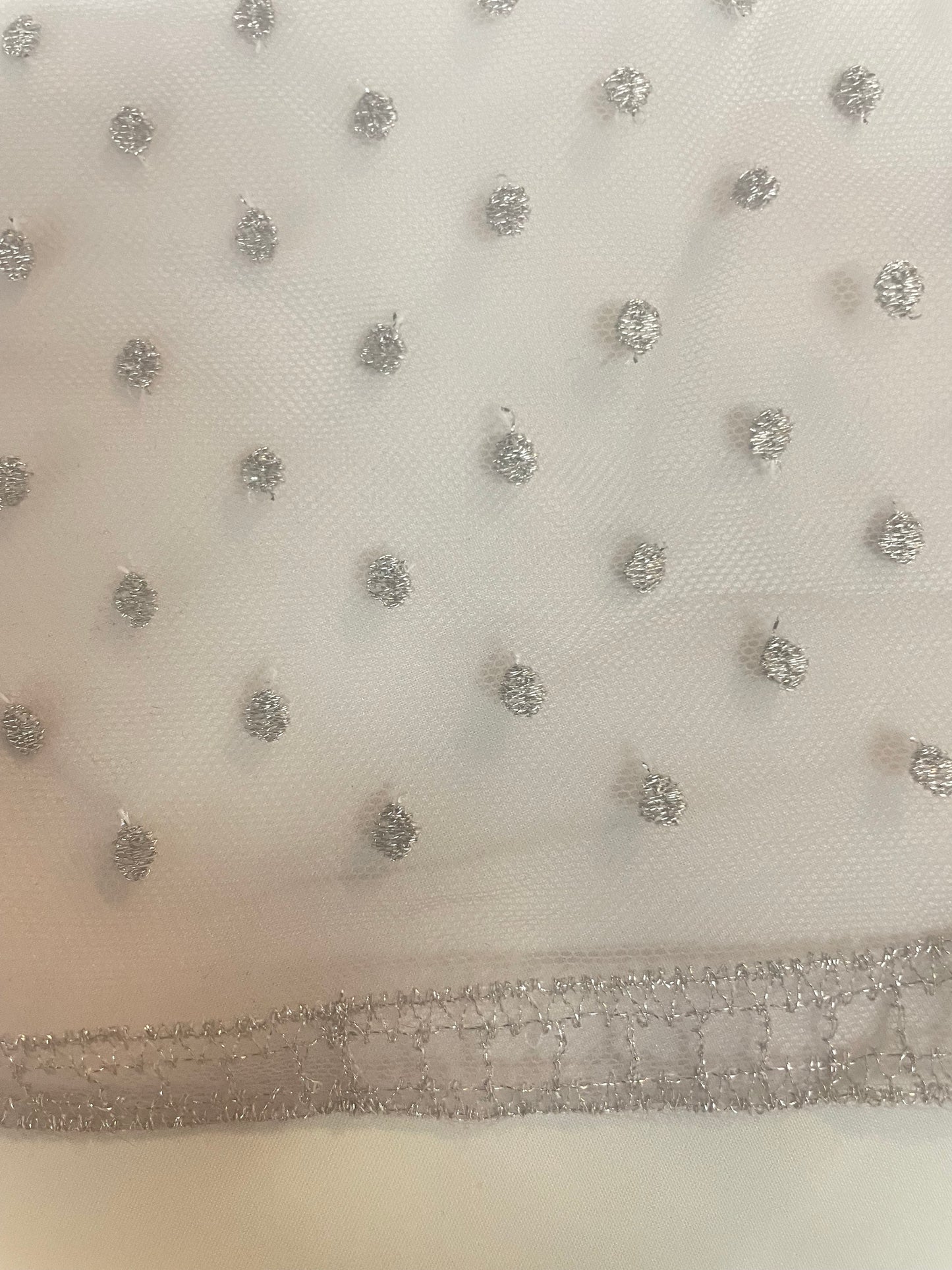 Poly Mesh - Periwinkle & Silver Lurex