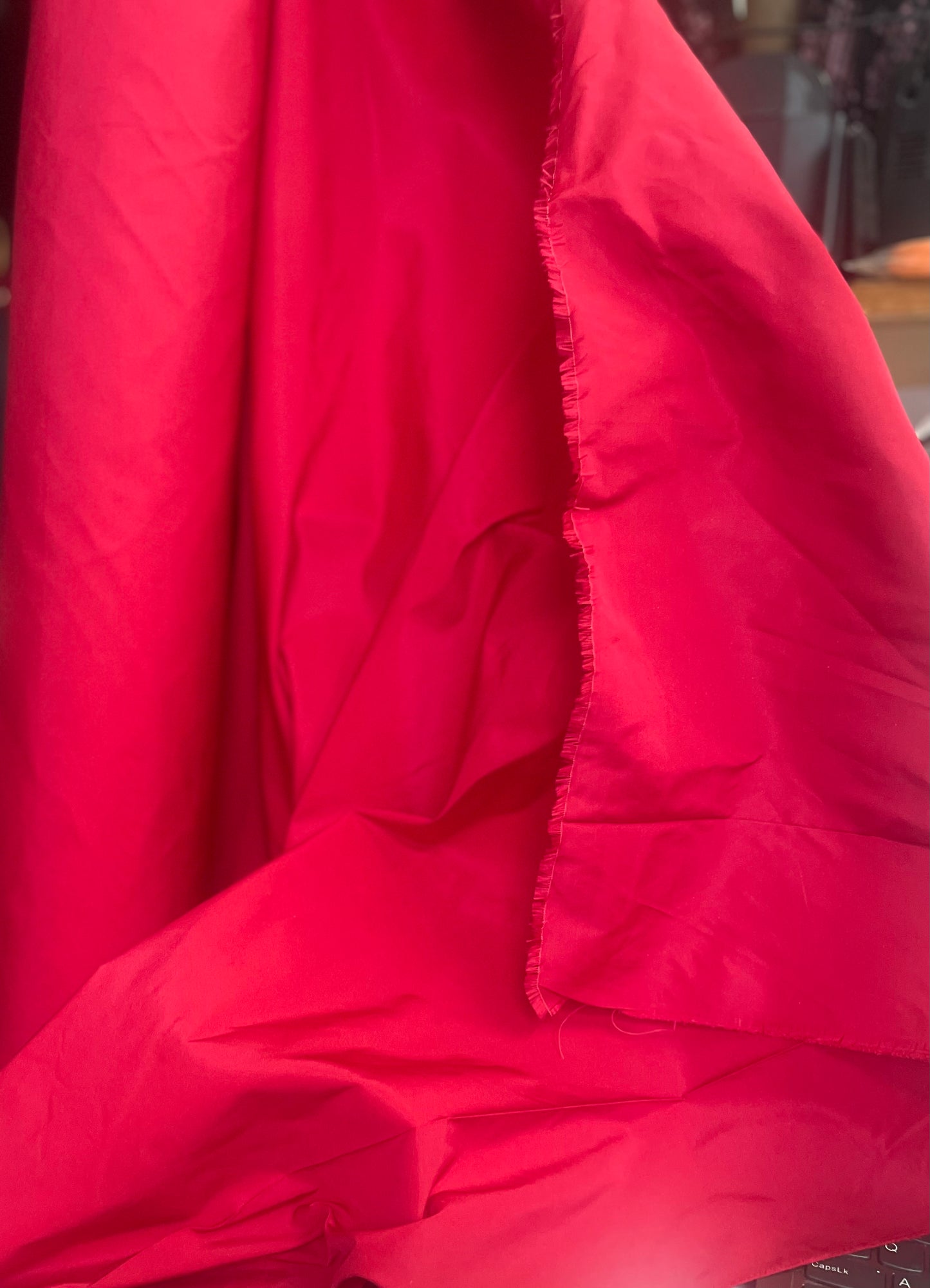 Italian Poly Taffeta - Rose Red