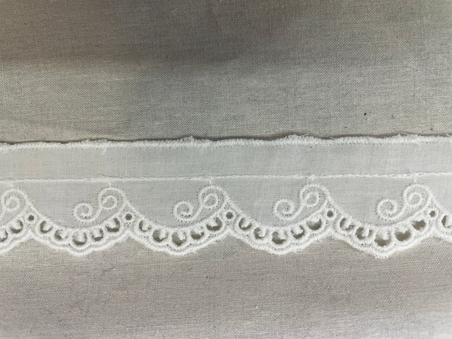 Lace Trim - Fabric White