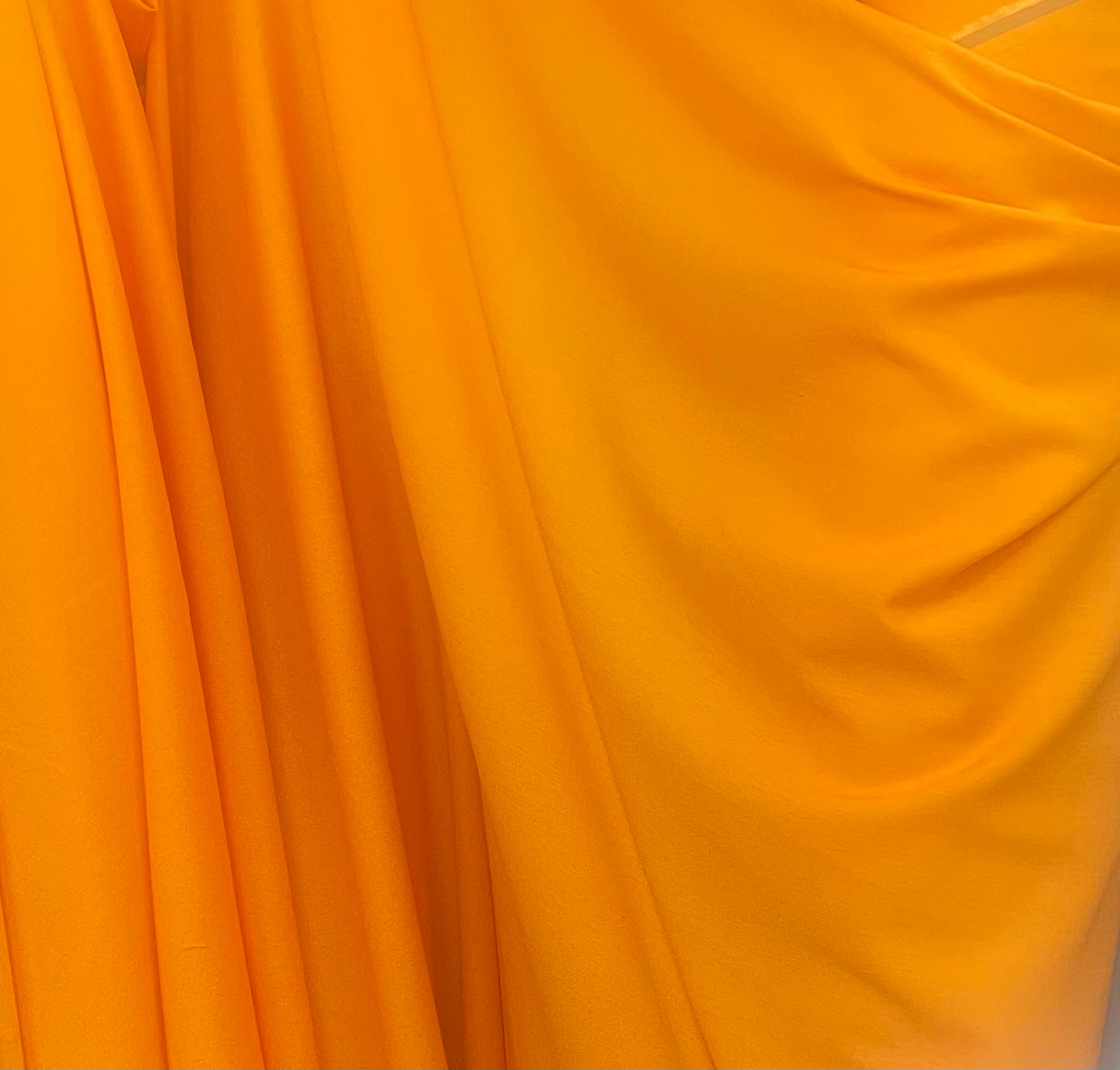 Organic Linen & Rayon Blend - Tangerine Orange