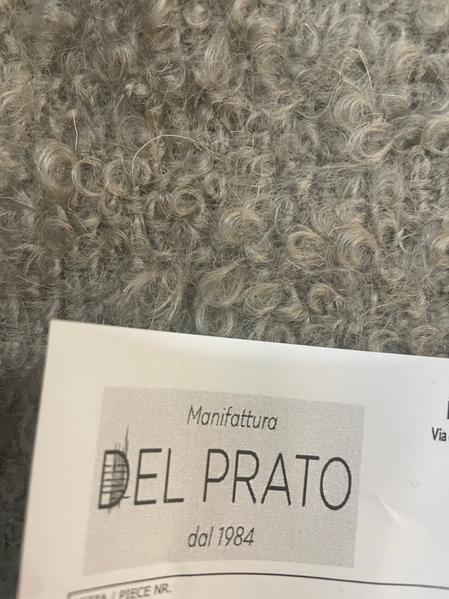 Italian Designer 100% Wool Boucle - Mink Beige