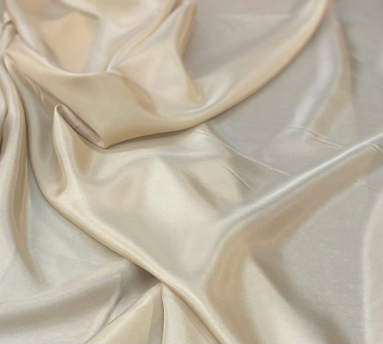 Silk Habotai Lining - Yellow Nude