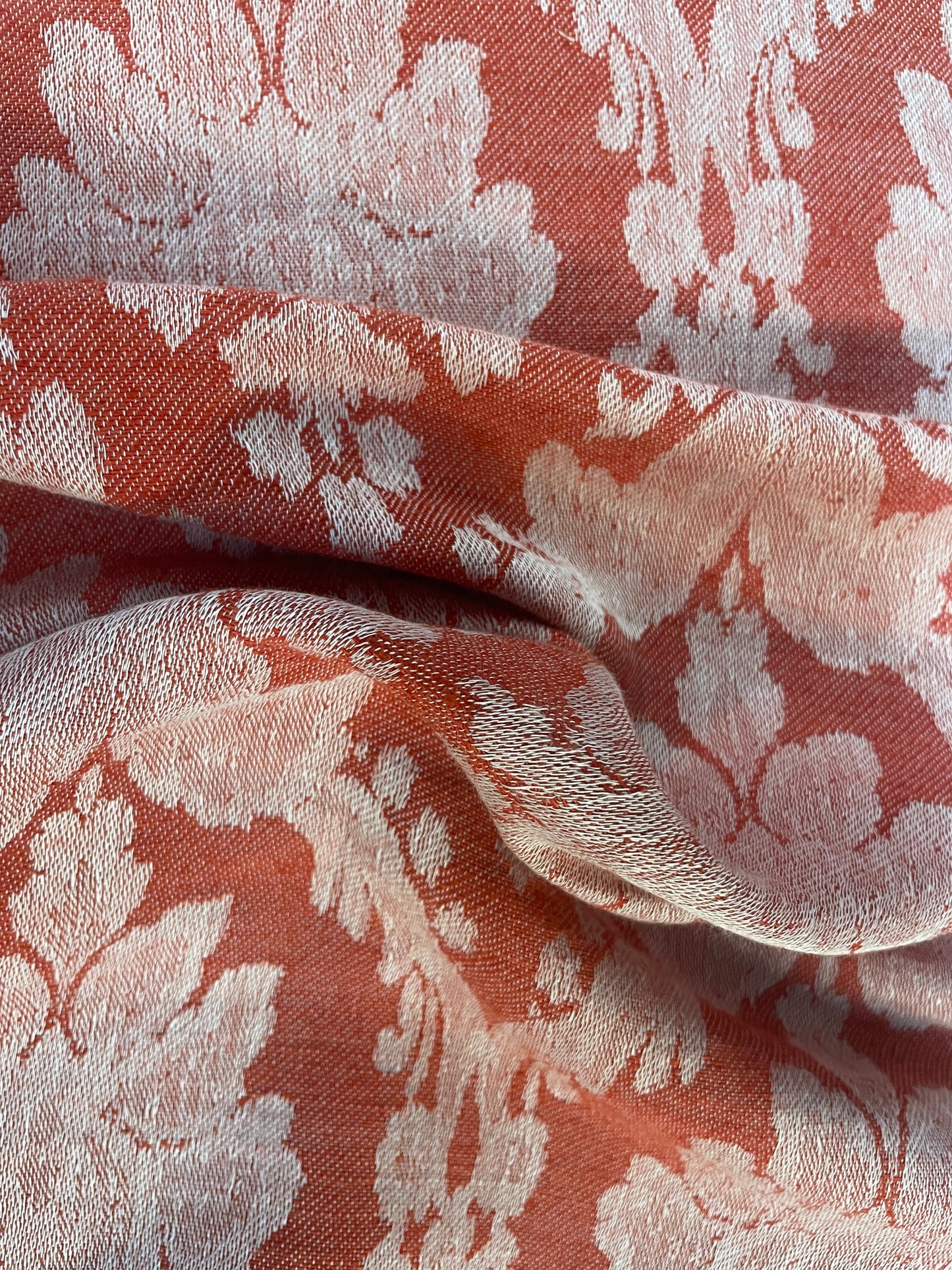 Italian Cotton/Linen Print- Red & Light Pink