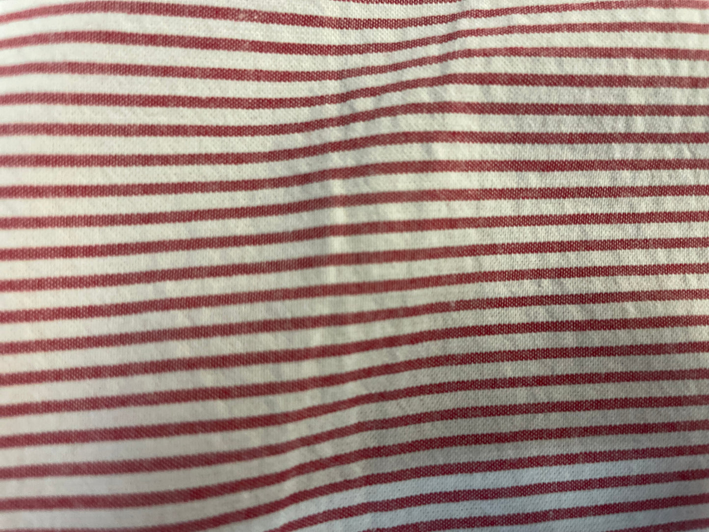 Stripe Seersucker Cotton - Vintage Red & White