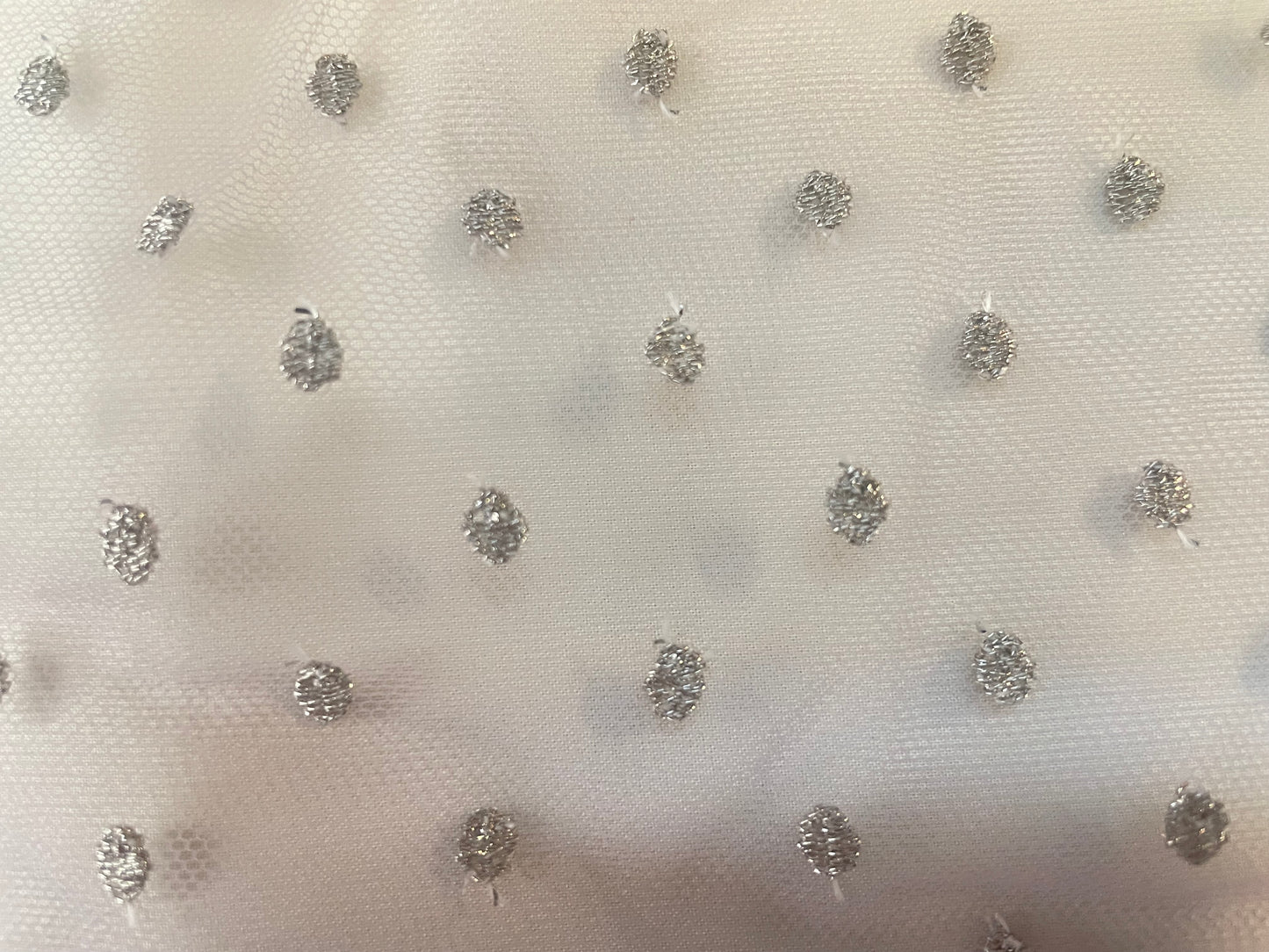 Poly Mesh - Periwinkle & Silver Lurex