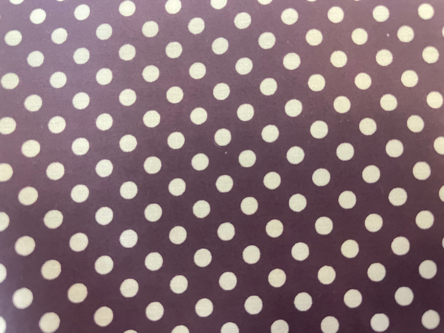 Italian Polka Dot Stretch Cotton - Purple & White