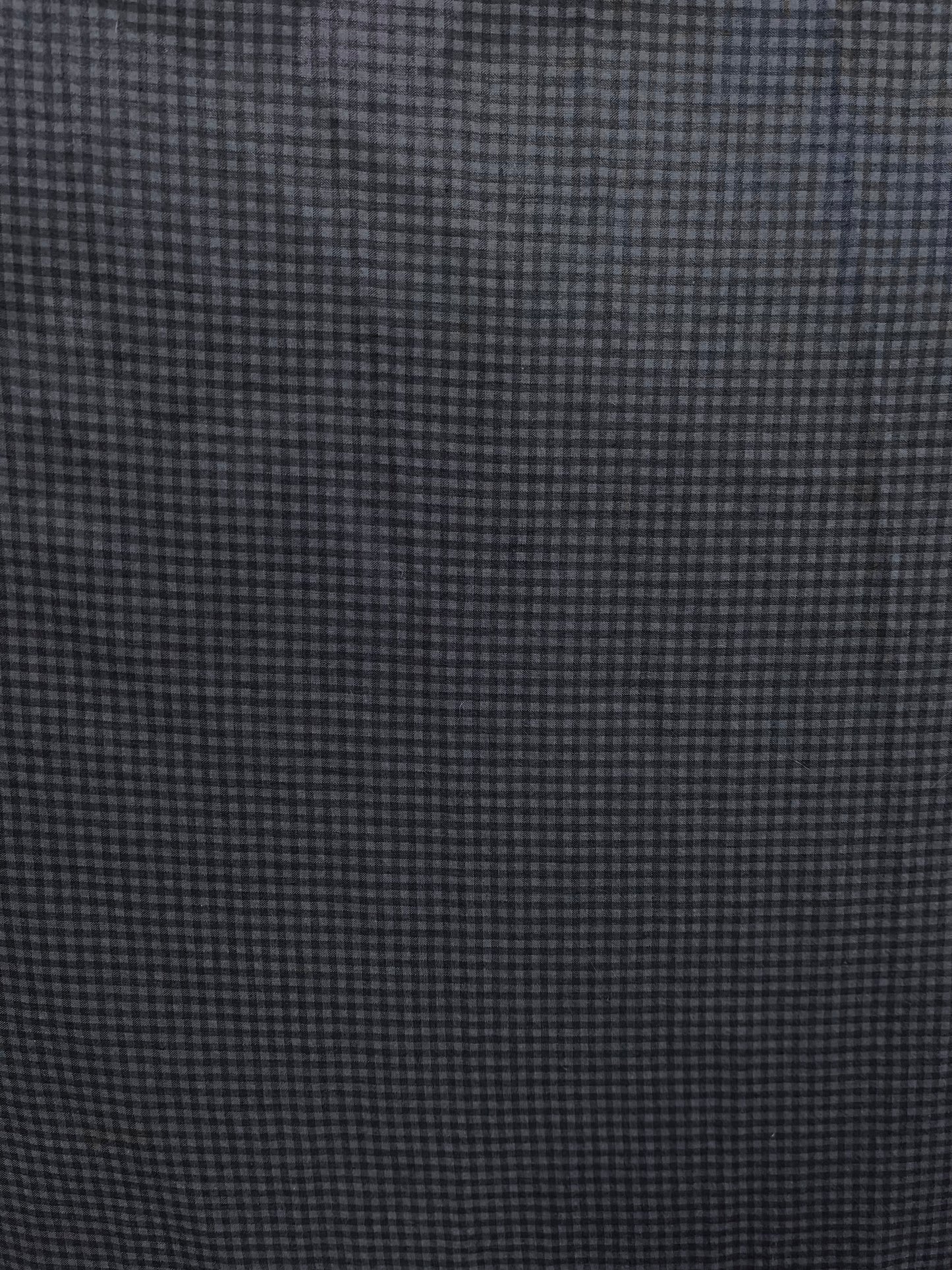 Poly Rayon Plaid - Navy & Grey