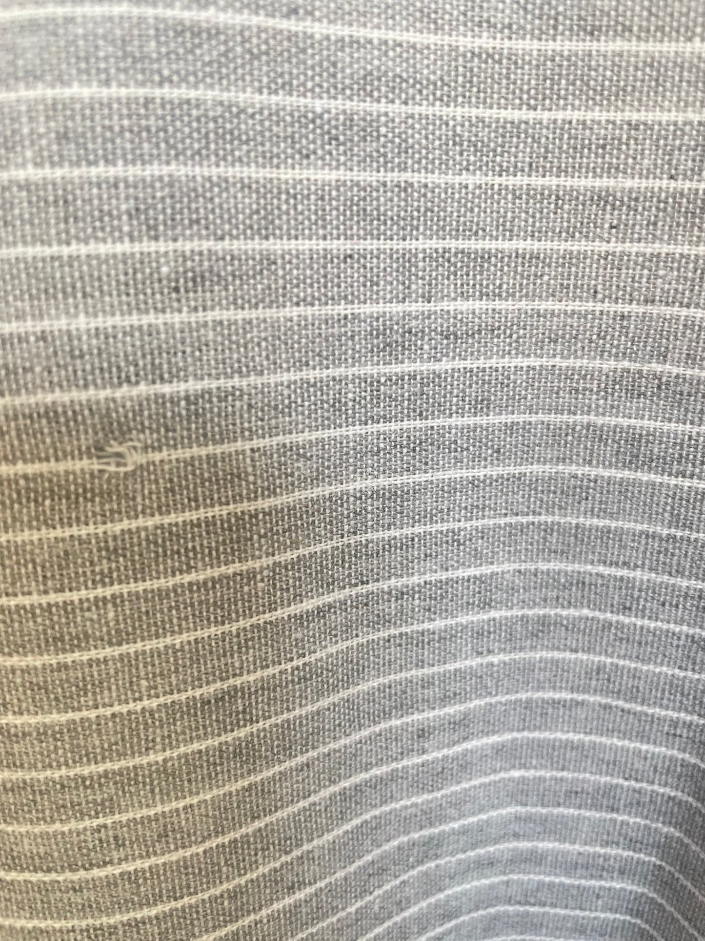 Stripe Cotton - Light Grey & White