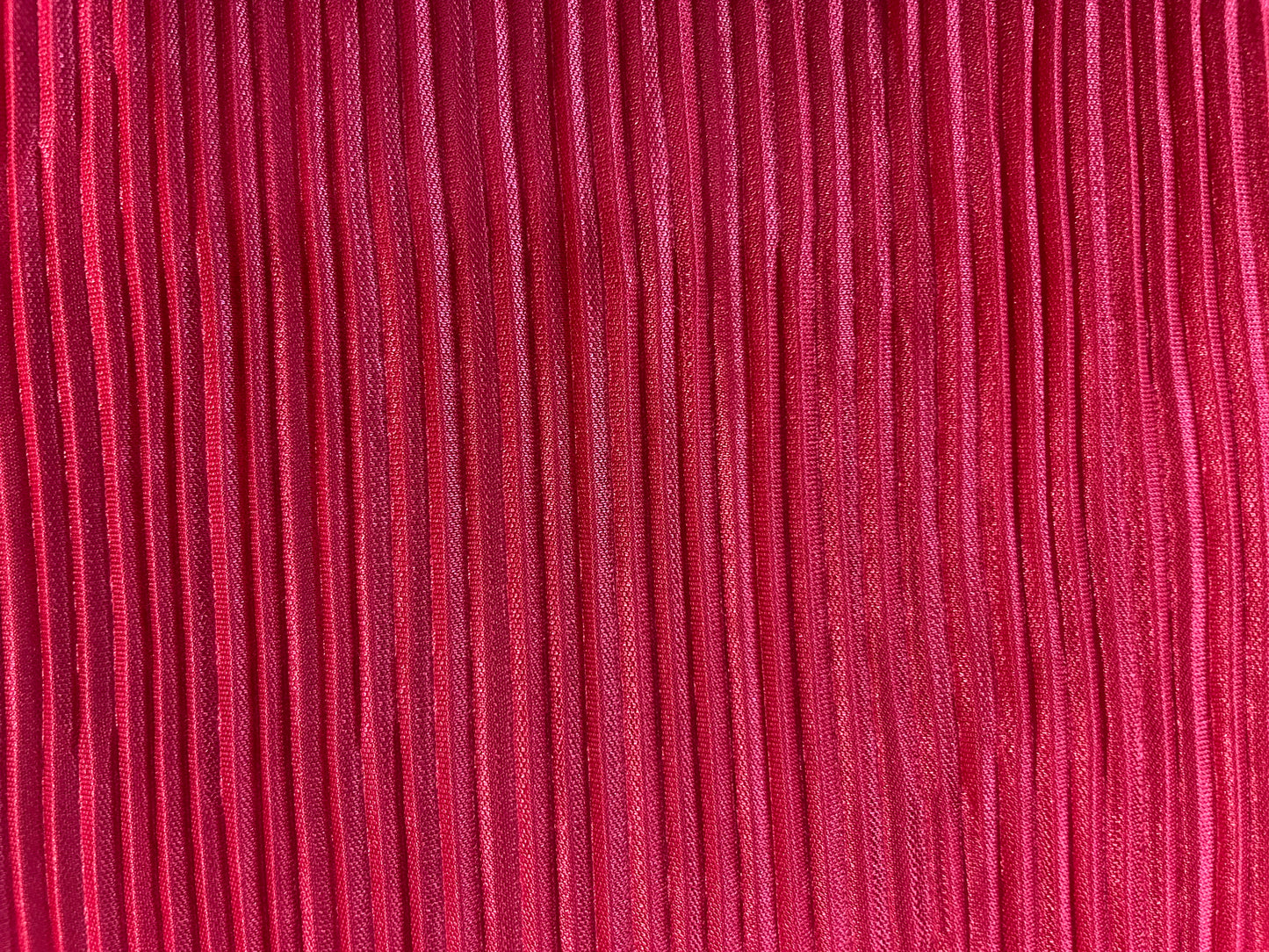 Micro Pleated Stretch Poly - Hot Pink