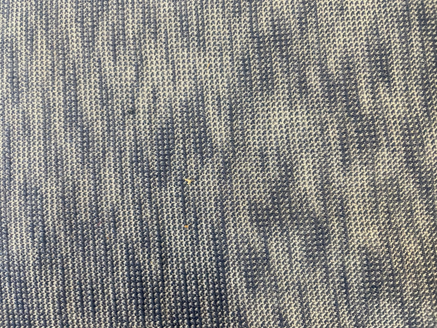 Poly Jersey Heather Textured - White & Blue