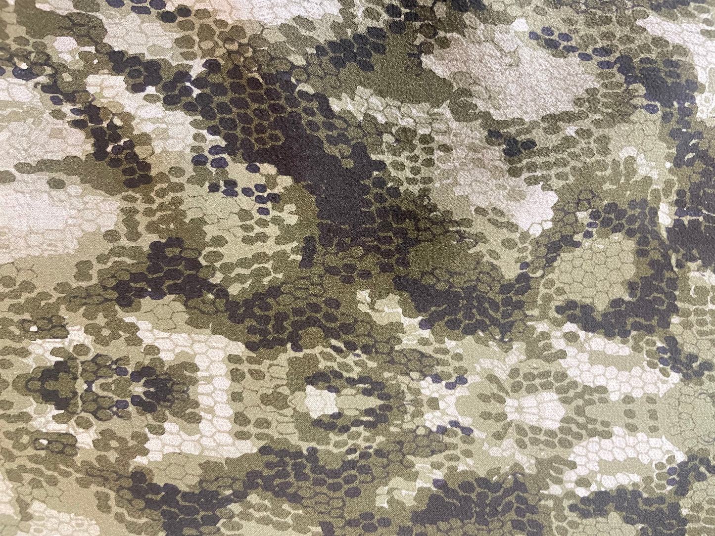 Snakeskin Printed Silk Chiffon - Camouflage