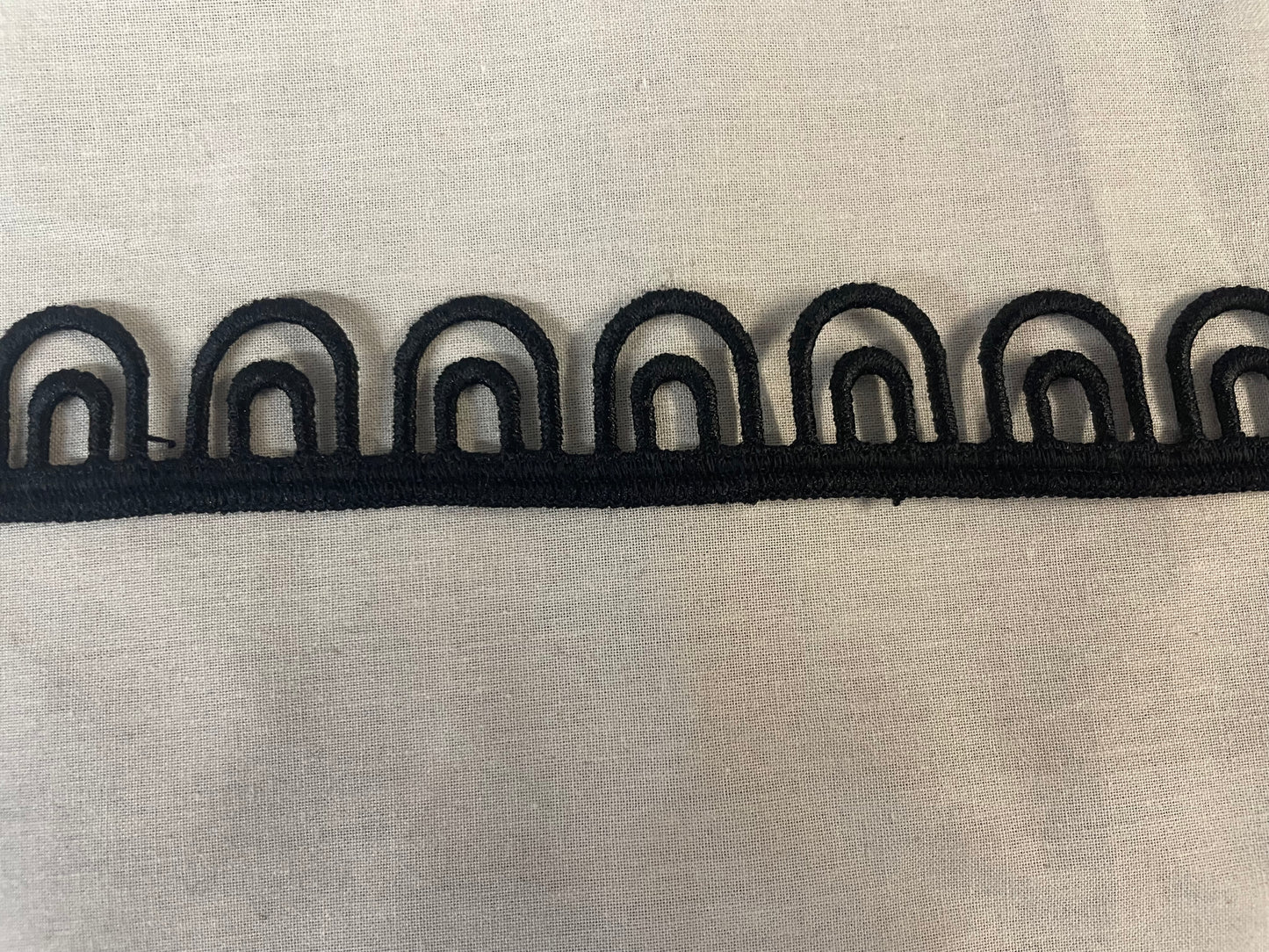 Lace Trim - 1960's Black