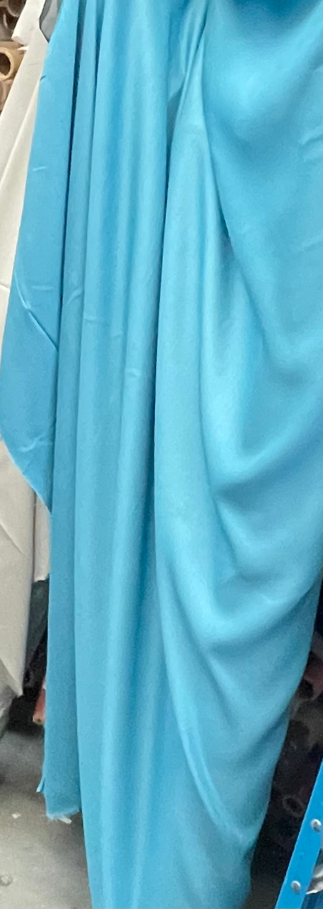Linen & Rayon Blend - Bright Sky Blue