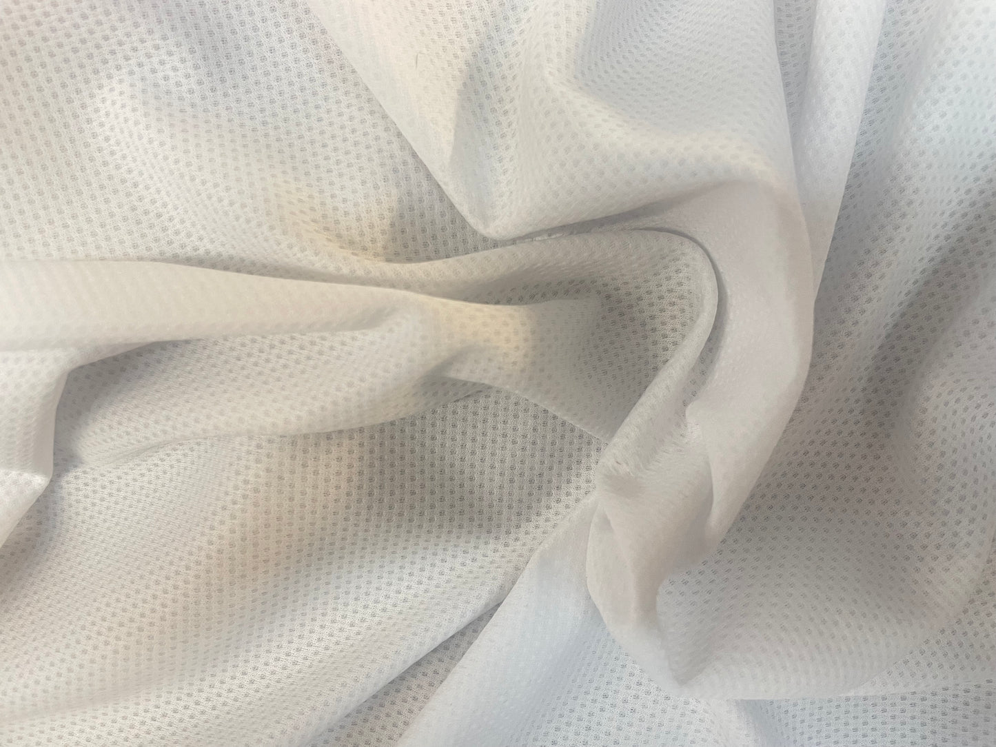 Pointelle Sport Poly Jersey - White