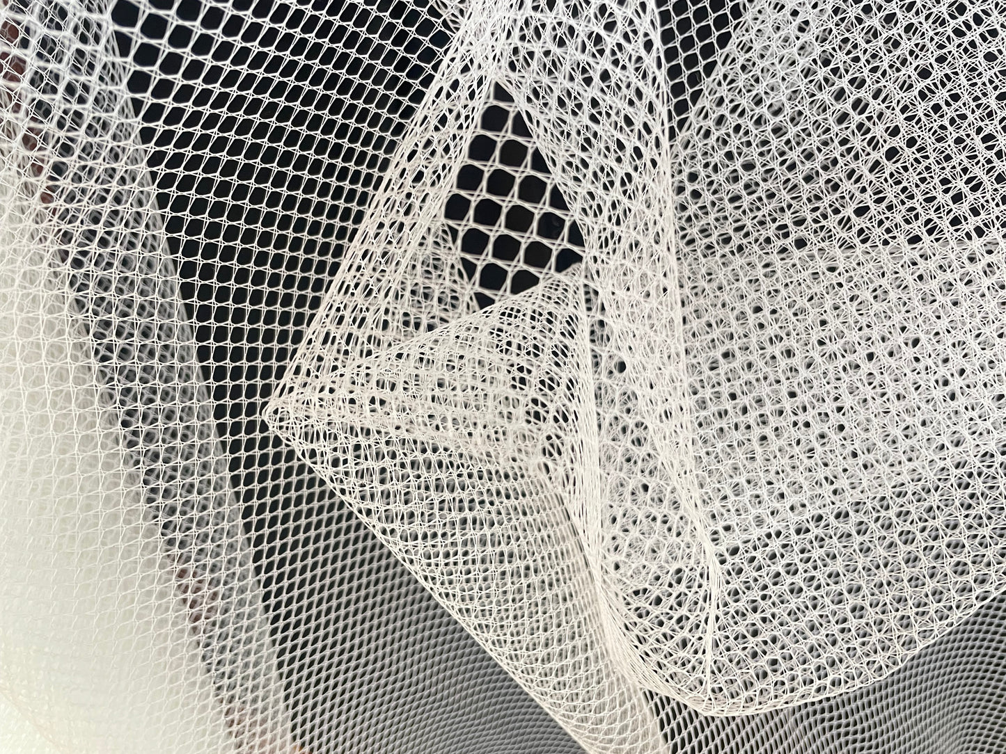 Heavy Weight Stiff Tulle - Bright White