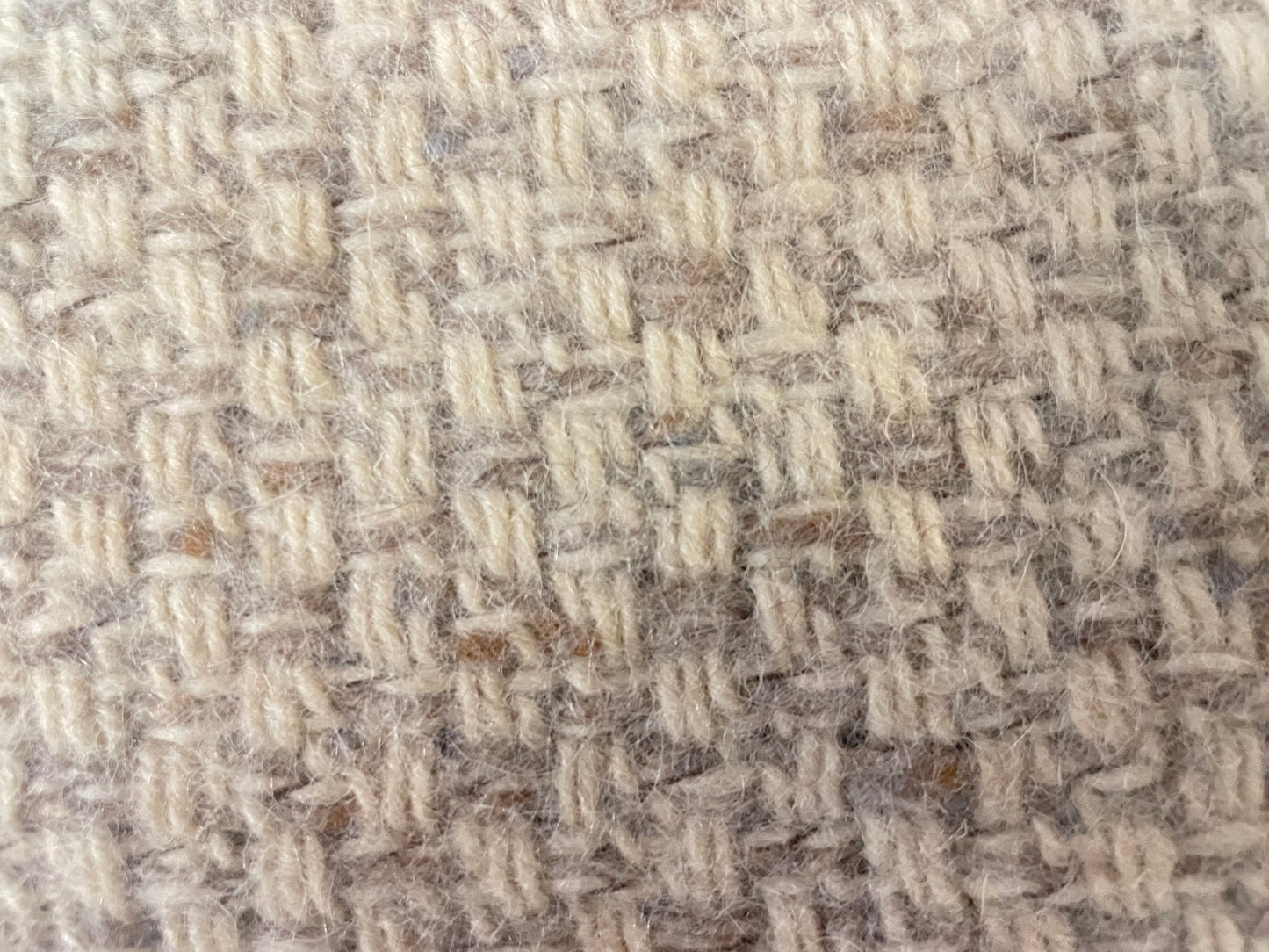 Tweed Melton Wool - Ivory & Oatmeal